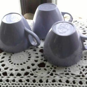 3 melmac cups from the late 50's